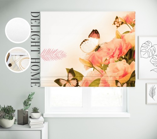 

Римская штора с фотопечатью 18-085 система Light I&H Джуси велюр 270*170 см