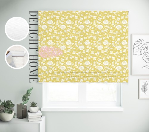 

Римская штора с фотопечатью 02-263 система Prestige I&H Джуси велюр 40*170 см