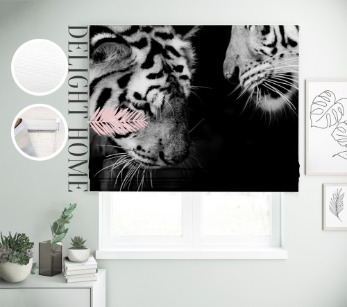 

Римская штора с фотопечатью 04-325 система Prestige I&H Джуси велюр 290*170 см