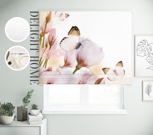 

Римская штора с фотопечатью 18-081 система Light I&H Джуси велюр 220*170 см