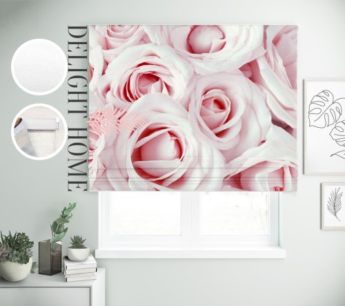 

Римская штора с фотопечатью 03-047 система Prestige I&H Джуси велюр 80*170 см