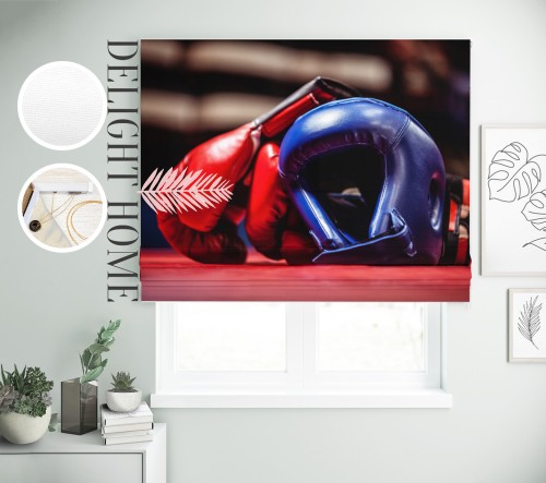 

Римская штора с фотопечатью 10-063 система Light I&H Джуси велюр 60*170 см