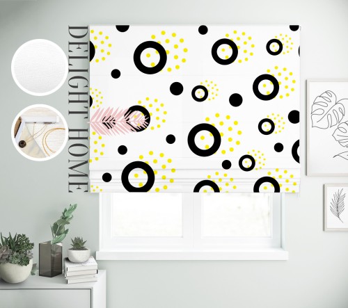 

Римская штора с фотопечатью 08-056 система Light I&H Джуси велюр 90*170 см