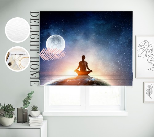 

Римская штора с фотопечатью 07-001 система Light I&H Джуси велюр 60*170 см