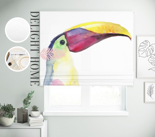 

Римская штора с фотопечатью 04-022 система Light I&H Джуси велюр 60*170 см