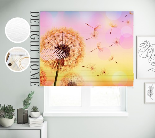 

Римская штора с фотопечатью 08-019 система Light I&H Джуси велюр 120*170 см