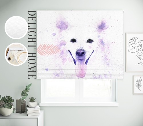 

Римская штора с фотопечатью 04-008 система Light I&H Джуси велюр 120*170 см