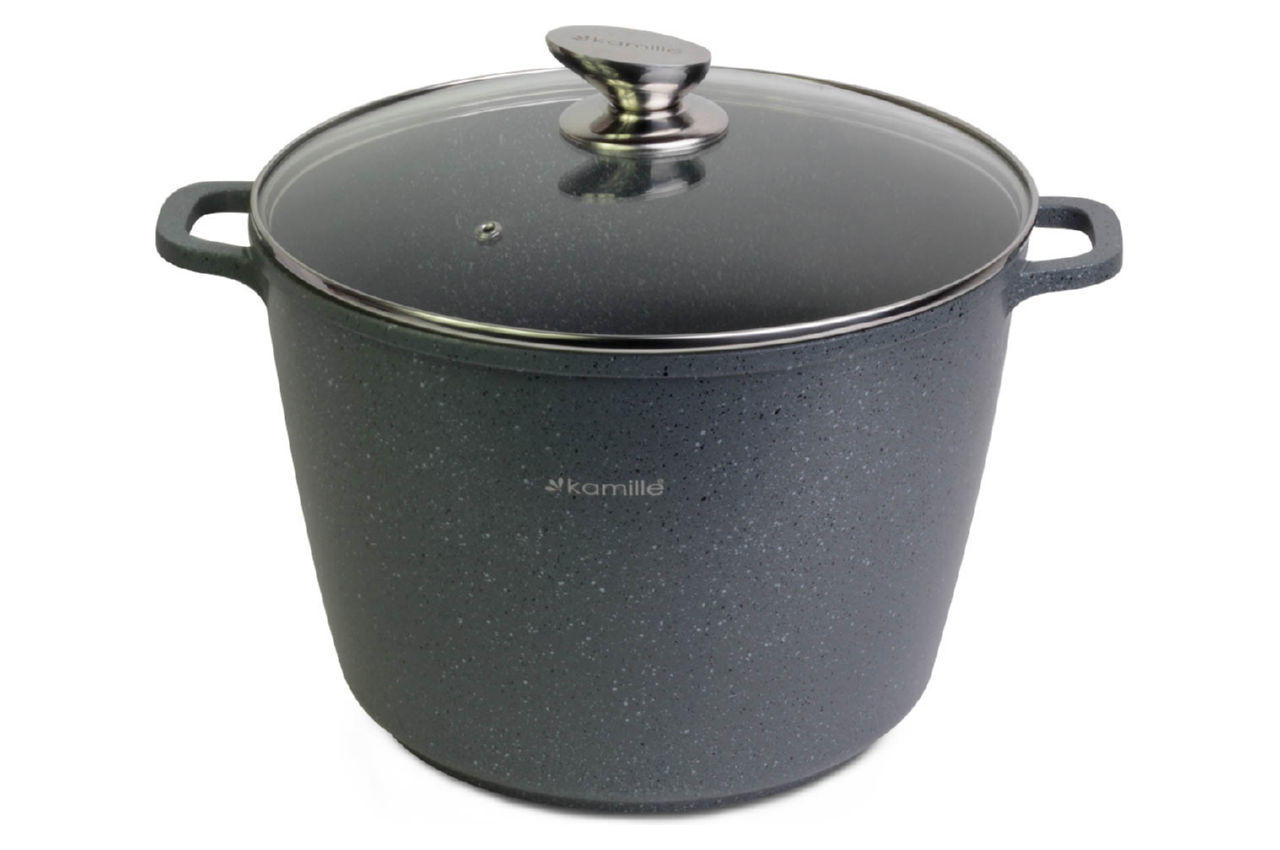 

Кастрюля антипригарная Kamille 28см 10 л гранит (4428)