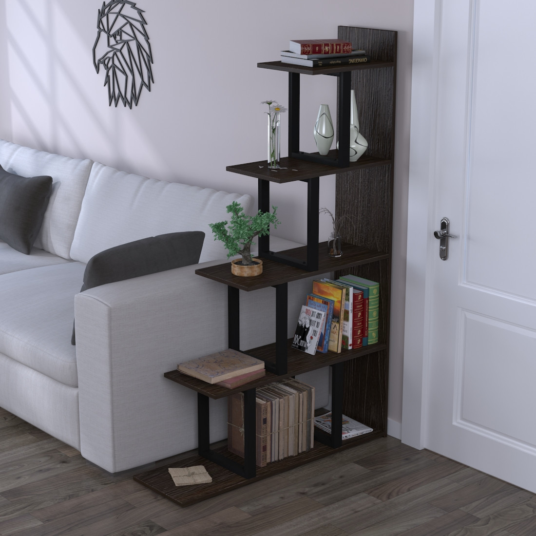 

Стеллаж-перегородка L-160 Loft Design Венге Корсика