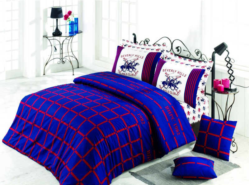 

Комплект постельного белья Beverly Hills Polo Club Ранфорс BHPC 012 Dark Blue 200x220 (svt-2000022198875)