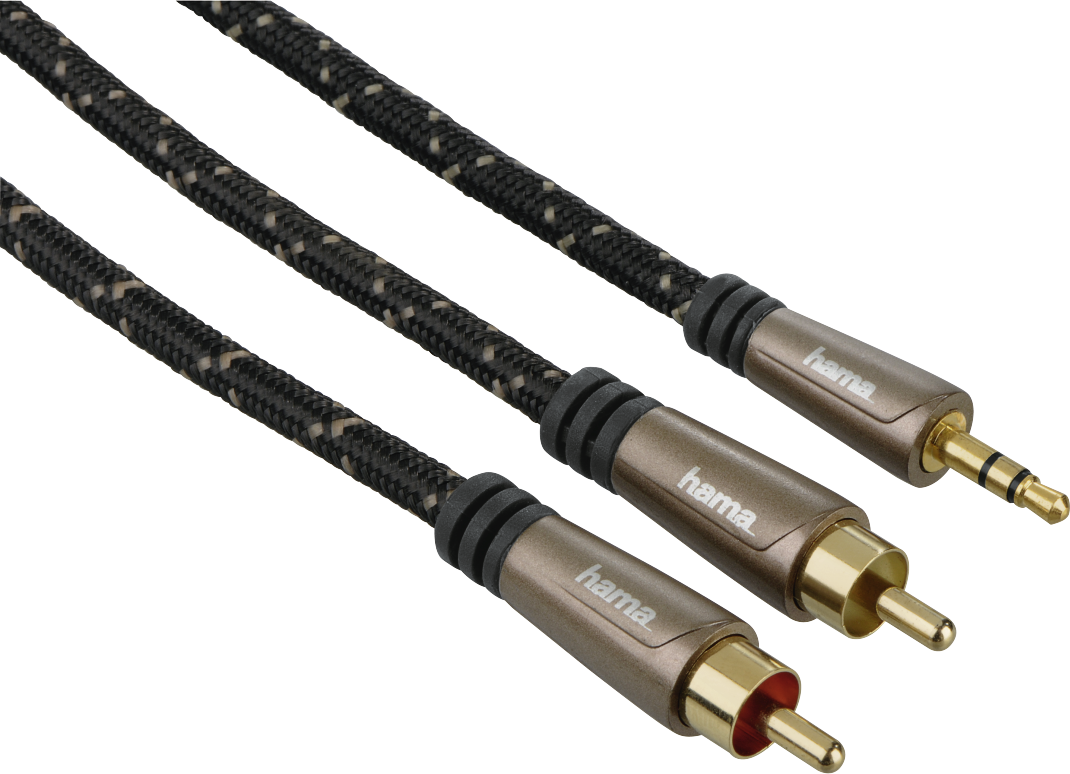 

Кабель Hama jack 3.5 мм - 2 RCA 1.5 м Black