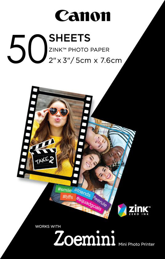 

Фотопапір Canon Zink для Zoemini 50 аркушів
