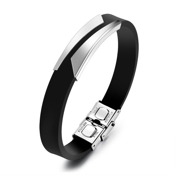 

Браслет из каучука Steel Way со стальной пластиной