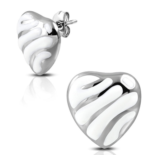 

Серьги из медицинской стали Steel Way «Сердце»