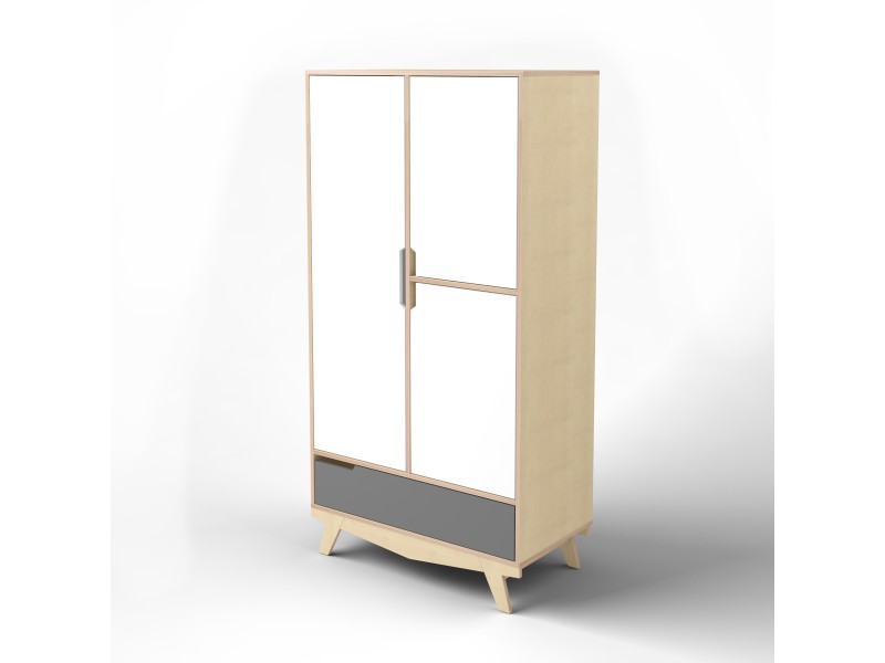 

Шкаф Indigo Wood Scandic белый/серый