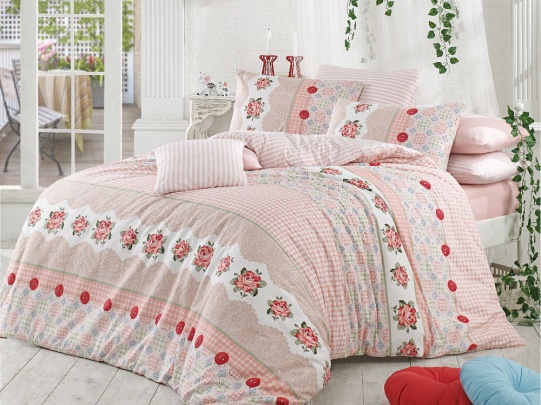 

Постельное белье Majoli Bahar teksil Button v1 200х220