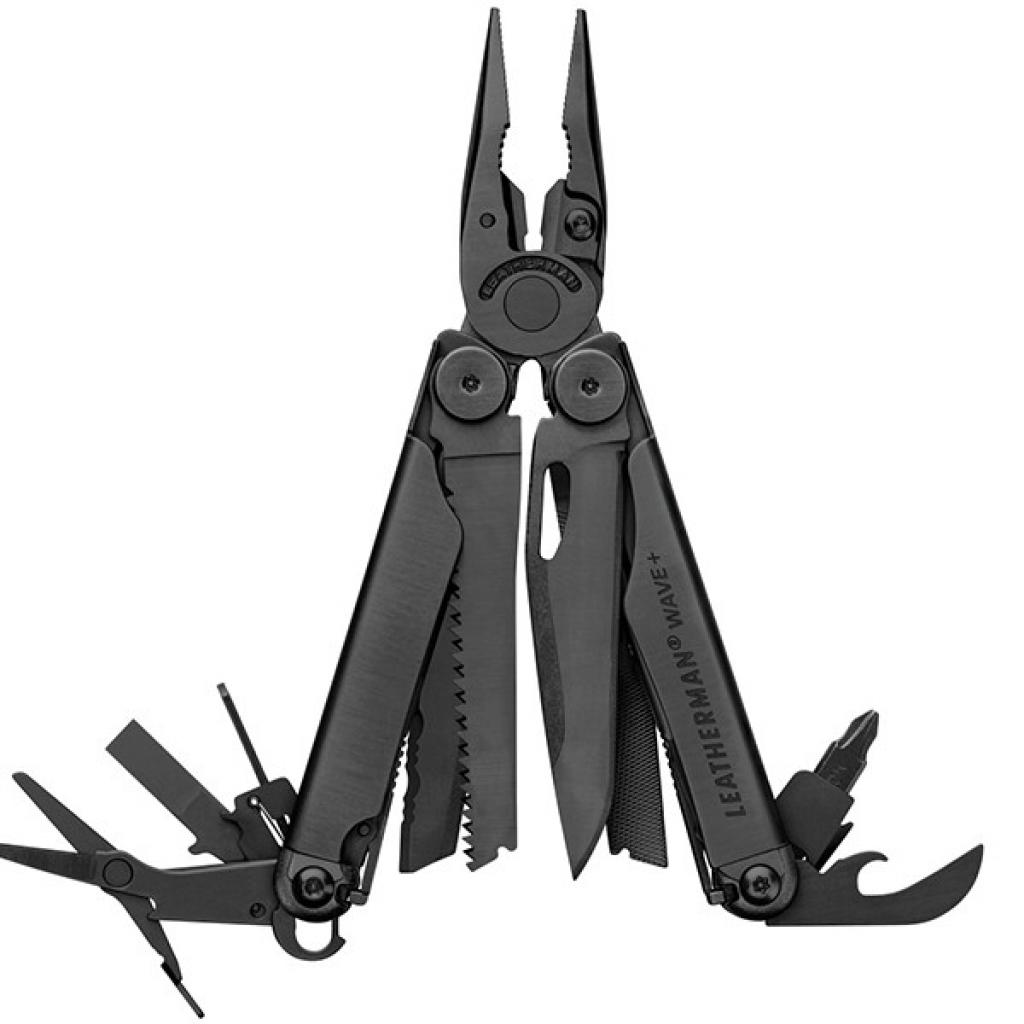 

Мультитул LEATHERMAN WAVE PLUS BLACK, синтетический чехол, карт. коробка (832526)