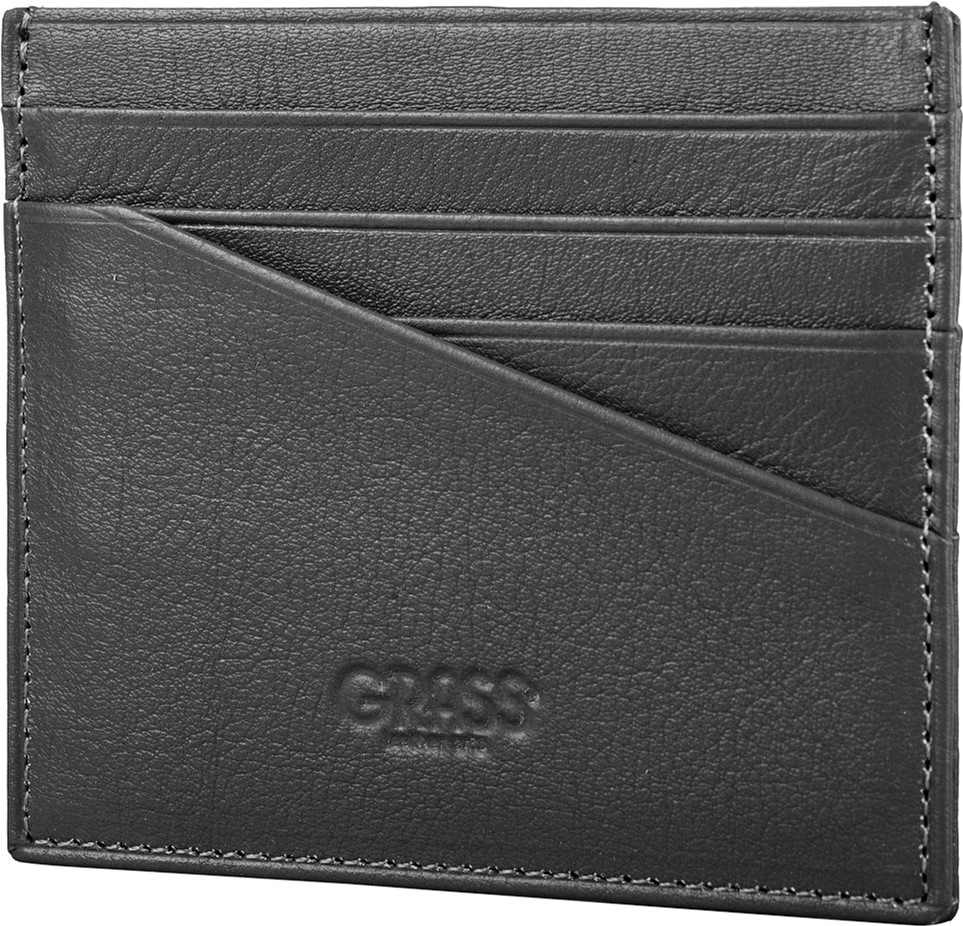 

Кредитница из натуральной кожи GRASS SHI551-17 Серая