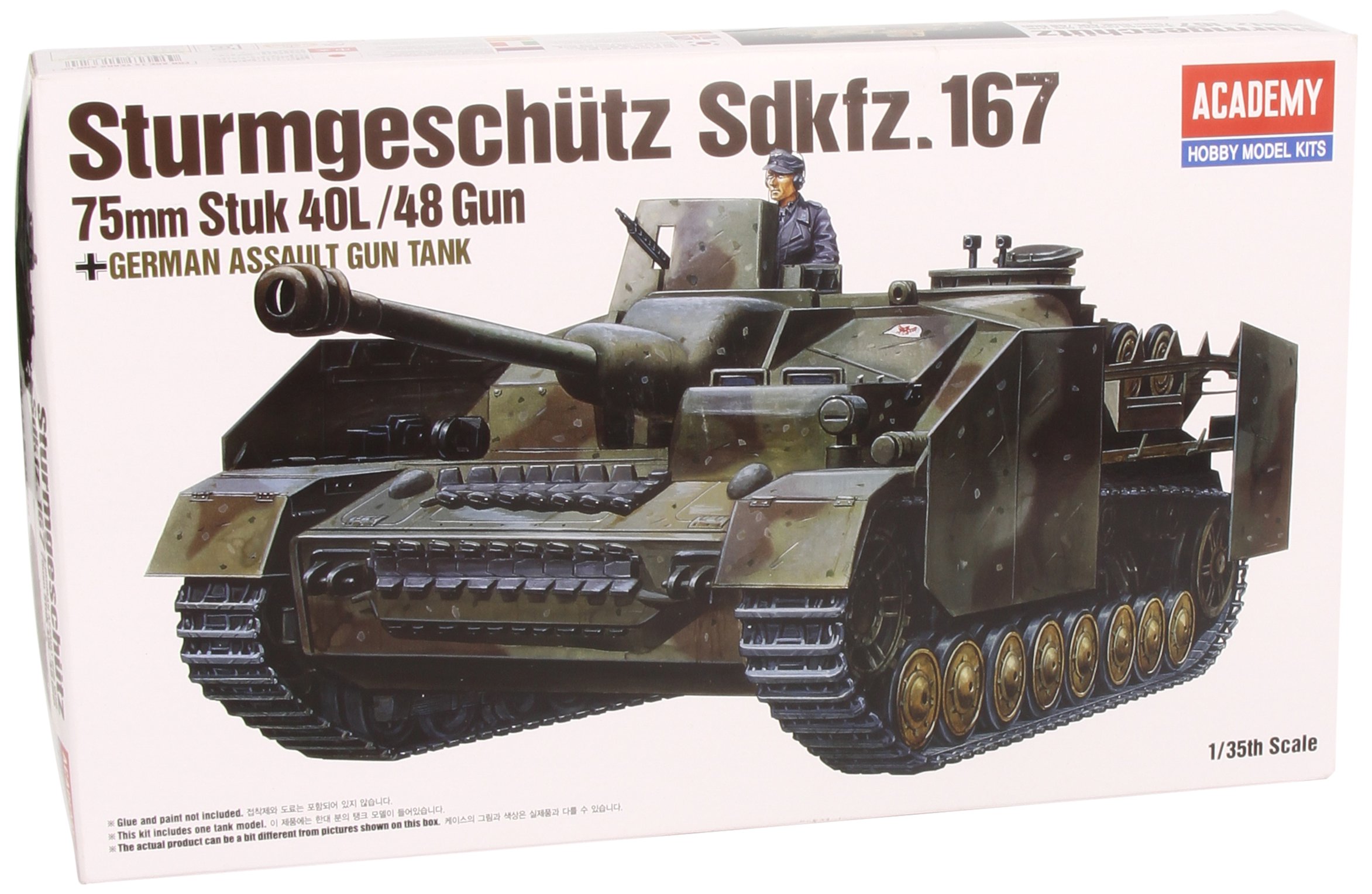 

Сборная модель ACADEMY САУ Sturmgeschutz Sd.Kfz.167 75 мм (MA-13235)