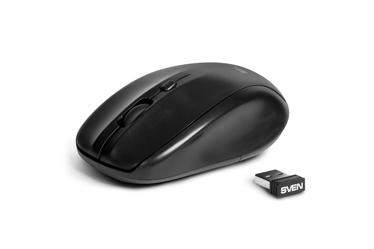 

Мышка беспроводная SVEN RX-305 Wireless 1600 dpi Чёрная