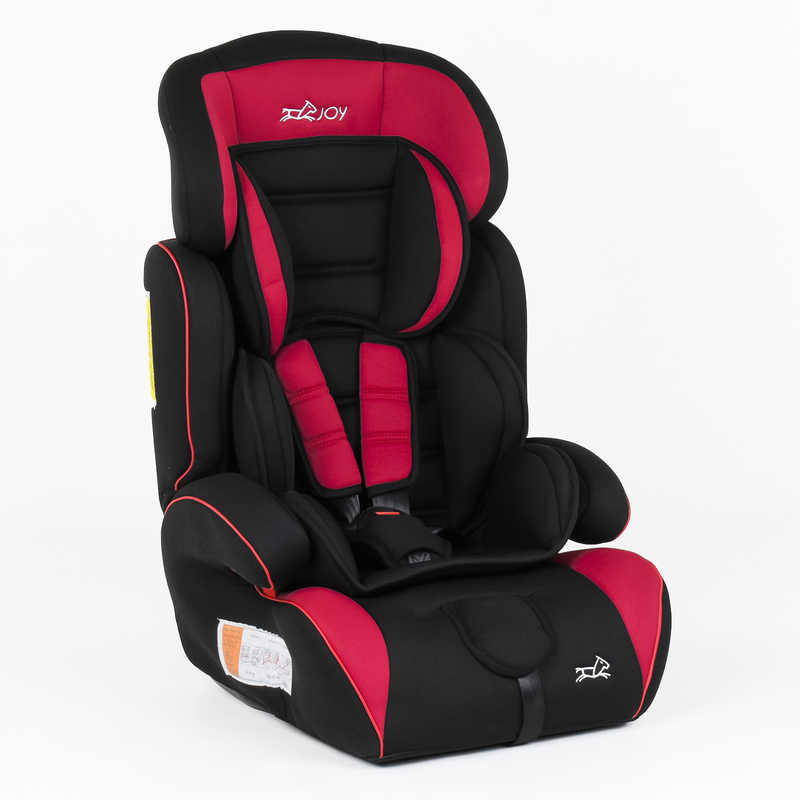 

Автокресло JOY 2066 V цвет - Черный с красным универсальное 9-36 кг, с бустером