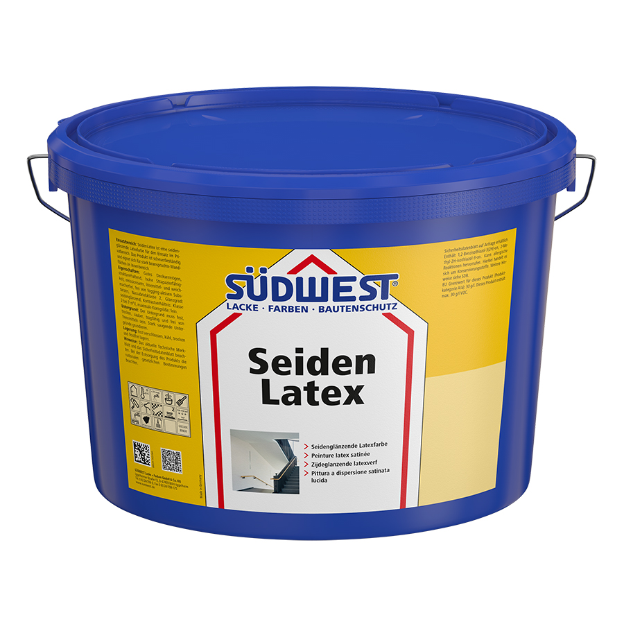 

Фарба латексна SUDWEST SeidenLatex інтер'єрна біла 2.5 л (30090-014)
