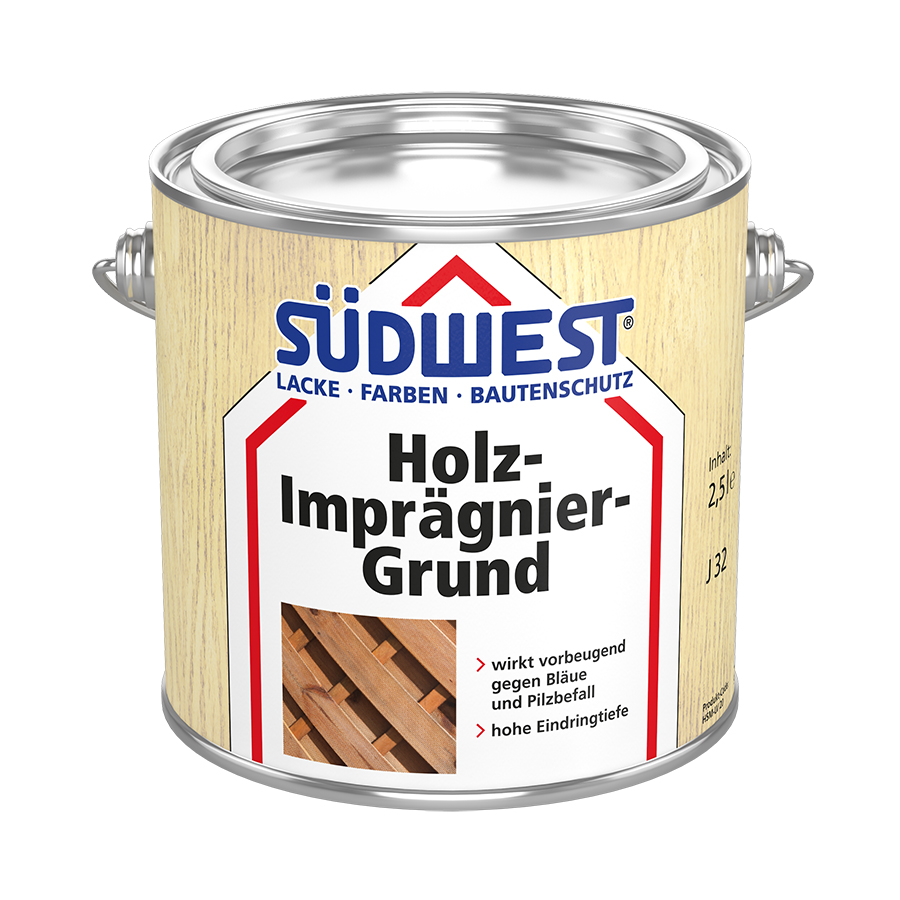 

Ґрунтовка для захисту деревини SUDWEST Holz-Imprgnier-Grund на алкідній основі 2.5 л (30285-003)