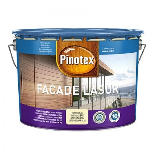 

Эластичная лазурь стойкая к УФ Pinotex Facade Lasur 10 л