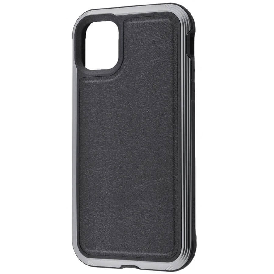 

Чехол Defense Lux Series (TPU+Metal+Leather) для Apple iPhone 11 (6.1") Черный Без бренда