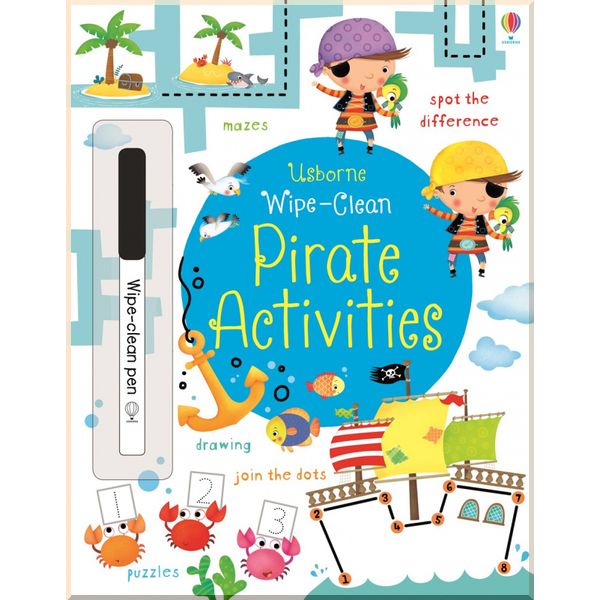 

Детская книга с маркером Wipe-Clean Pirate Activities. Kirsteen Robson. ISBN:9781409582793