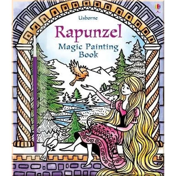 

Детская книга-раскраска с кисточкой Rapunzel Magic Painting Book. Barbara Bongini Zanna Davidson. ISBN:9781474941983