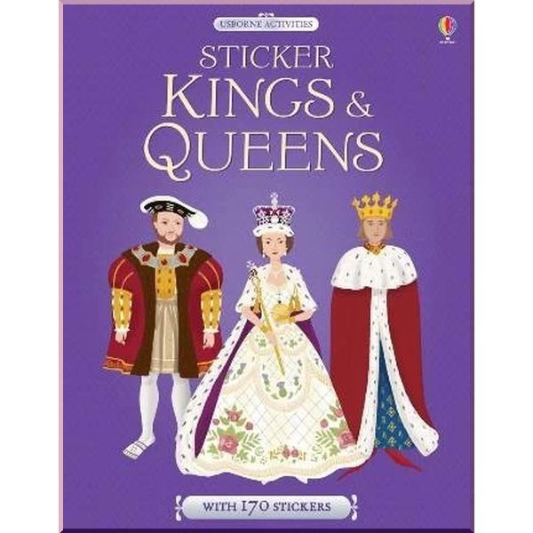 

Детская книга с наклейками Sticker Kings and Queens. Anne Millard Ruth Brocklehurst. ISBN:9781474947053