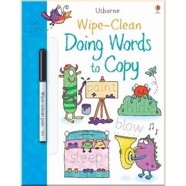 

Usborne Wipe-Clean Doing Words to Copy. Gareth Williams Hannah Watson. ISBN:9781474918992