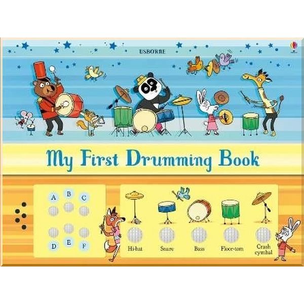 

Детская книга со звуковыми эффектами My First Drumming Book. Luke Seguin-Magee Sam Taplin. ISBN:9781474932363