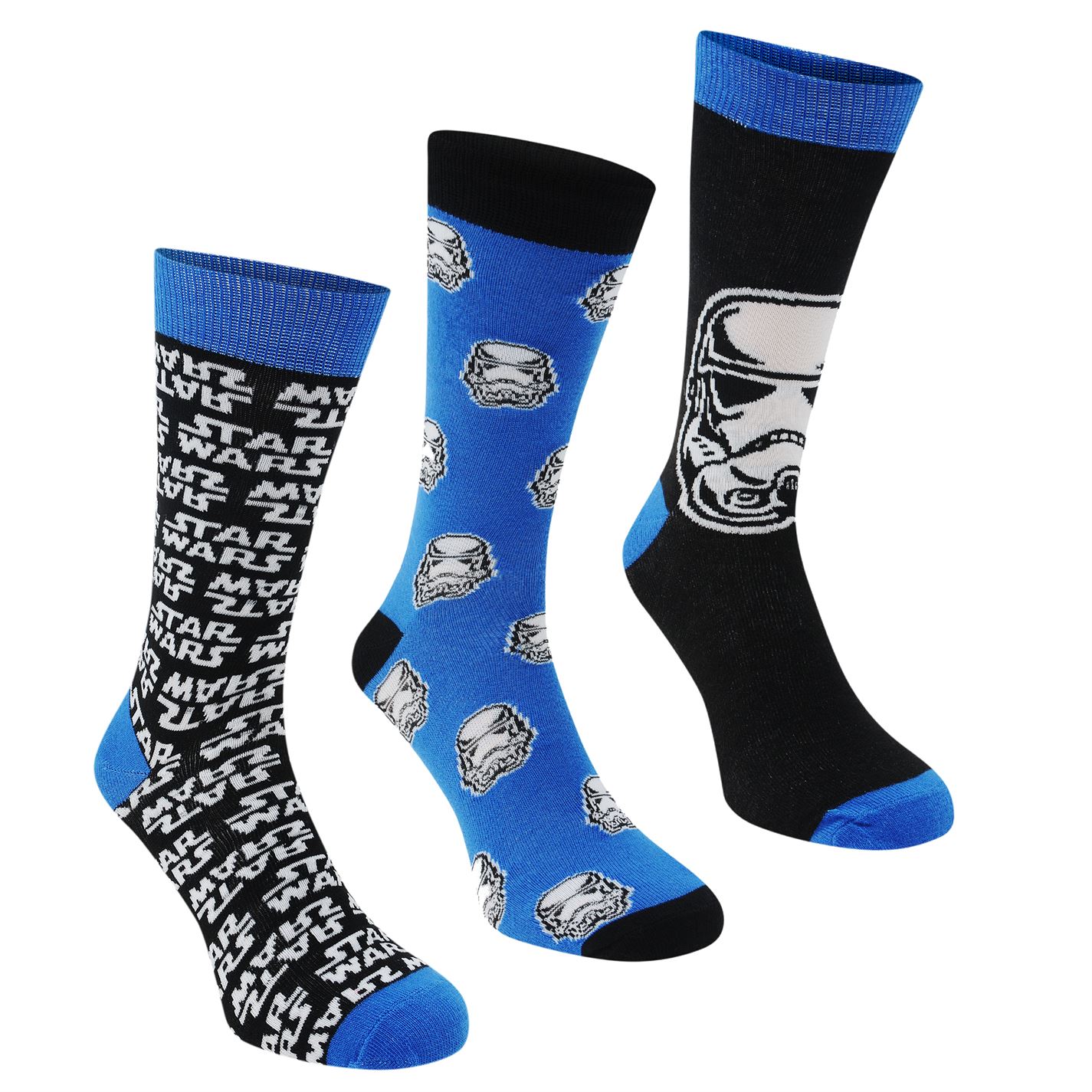 

Комплект мужских носков 3 пары Star Wars 3 Pack Crew Socks Mens 41-46 Star Wars
