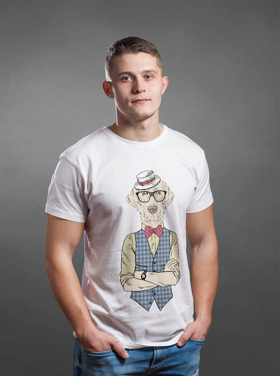 

Футболка с красочным принтом OWEAR fadog1WH  Белый, Футболка с красочным принтом OWEAR fadog1WH XS Белый
