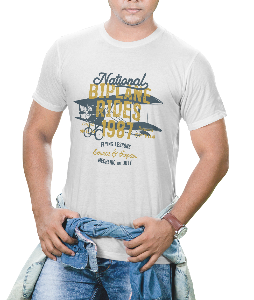 

Футболка с модным принтом OWEAR TSD28WH  Белый, Футболка с модным принтом OWEAR TSD28WH L Белый
