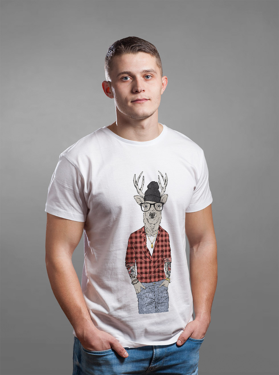

Футболка с красочным принтом OWEAR faforest4WH XXL Белый