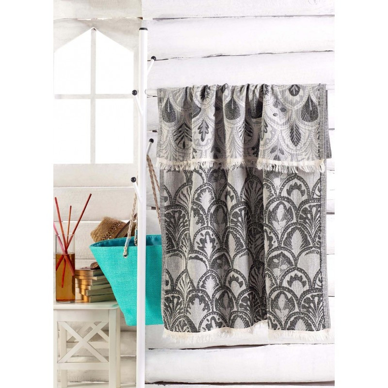 

Полотенце Eponj Home Jakarli - Yaprak siyah черный 100*180