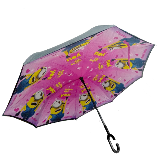 

Умный зонт наоборот Up-brella. Зонт обратного сложения - Антизонт Minions