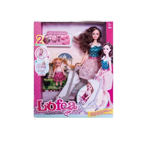 

Кукла «Lofea» с коляской и ребенком A-Toys (010)