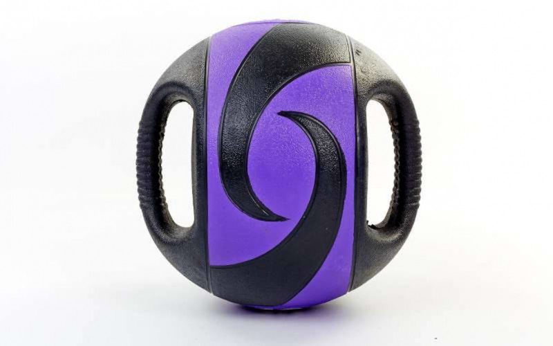 

Мяч медицинский медбол с двумя рукоятками Record Medicine Ball FI-5111-10 10кг Violet (PS01146)