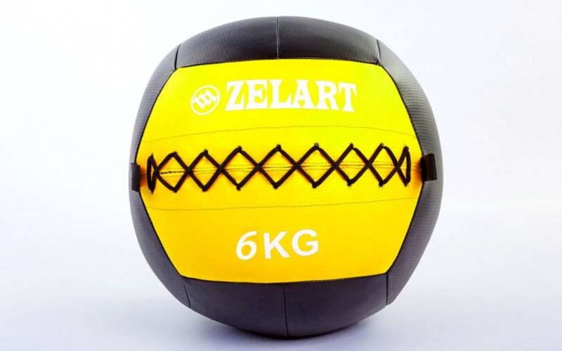 

Мяч волбол для кроссфита и фитнеса 6кг Zelart WALL BALL FI-5168-6 Yellow (PS01083)