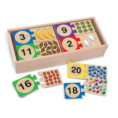 

Развивающая игрушка Melissa&Doug Деревянные пазлы Счет (MD2542)
