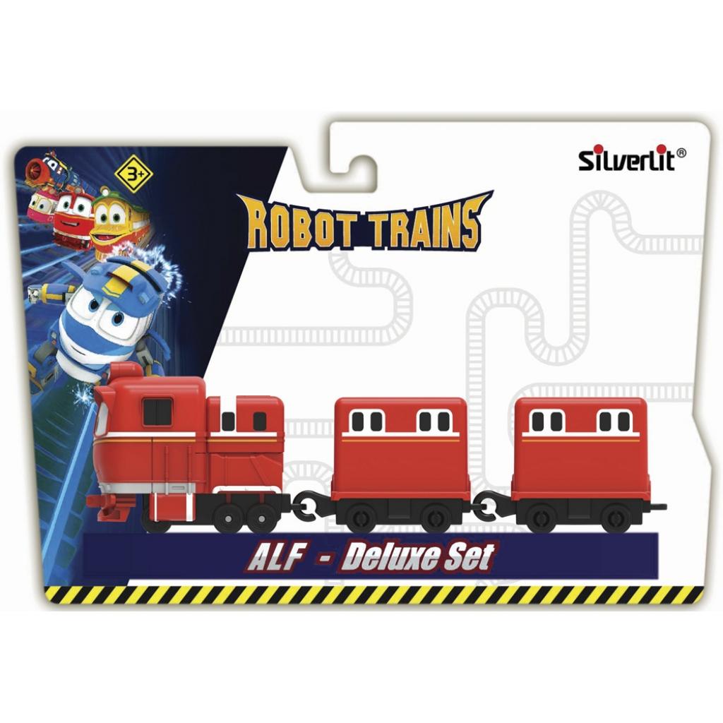 

Игровой набор Silverlit Robot Trains Паровозик с двумя вагонами Альф (80180)