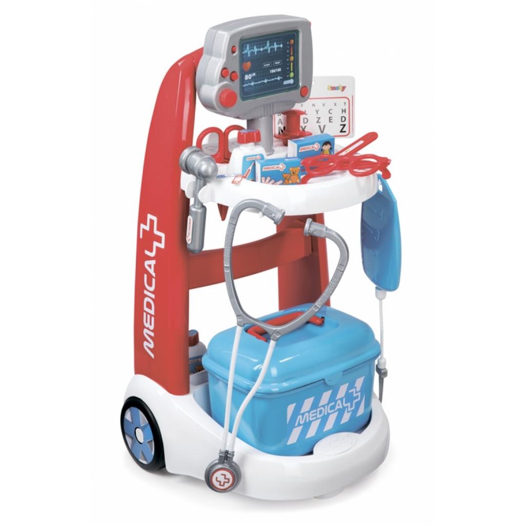 

Игровой набор Smoby Тележка медицинской помощи с оборудованием (340202)