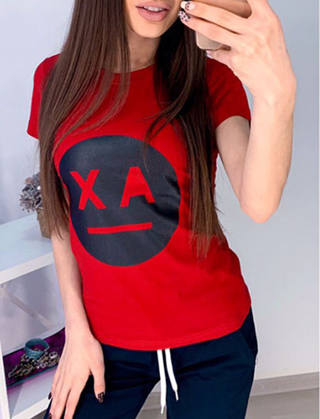 

Fashions • Футболка Smile Fashions M бордовый (9134тк)