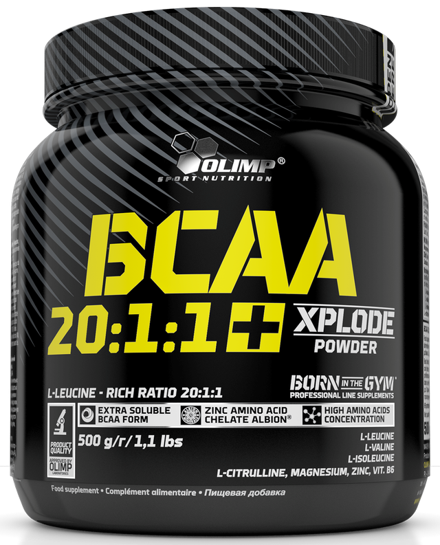 

BCAA аминокислоты OLIMP BCAA 20:1:1 Xplode 500 грамм Кола (335554-2)