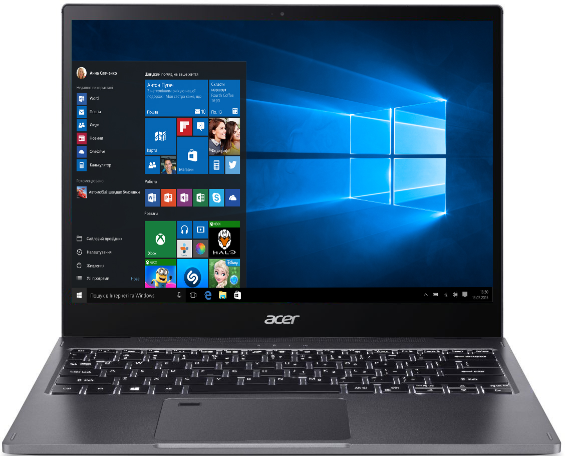 

Ноутбук Acer Spin 5 SP513-54N-75ZE (NX.HQUEU.00C) Steel Gray