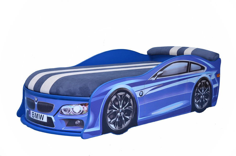 

Кроватка машина BMW черная 180*80 с подъемным механизмом